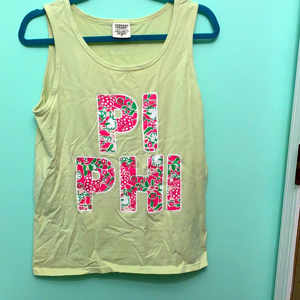 Pi phi comfort colors tank top size S